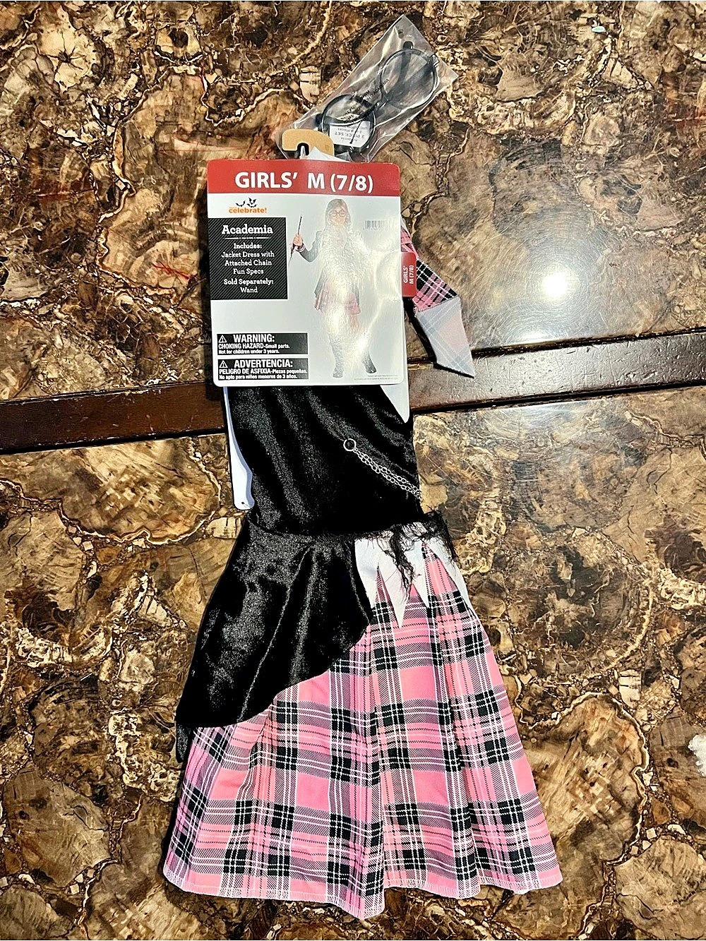 Academia Girls Plaid Dress Size M (7/8) NWT